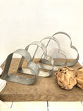 Vintage French heart shaped cake moulds