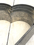 Vintage French heart shaped cake moulds