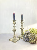 Pair of Victorian silver plated candlesticks