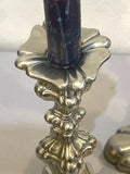 Pair of Victorian silver plated candlesticks