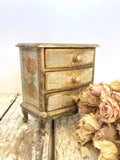 Vintage Florentine tabletop drawers - white