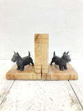 Vintage dog bookends
