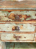 Rustic storage cabinet with drawers