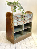 Rustic storage cabinet with drawers