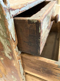 Rustic storage cabinet with drawers