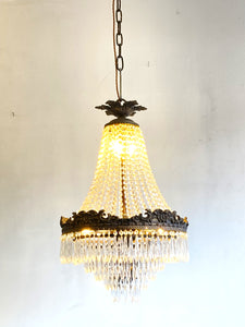 Vintage empire chandelier with waterfall icicles