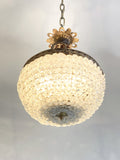 1930's brass basket light