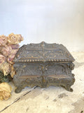 Ornate Italian brass casket