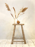 Rustic elm stool