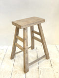 Rustic elm stool