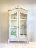 Painted antique French armoire