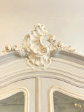 Painted antique French armoire