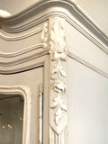 Painted antique French armoire
