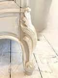 Painted antique French armoire