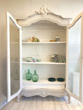 Painted antique French armoire