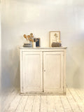 Painted Victorian school cupboard
