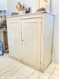 Painted Victorian school cupboard