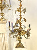 Pair of antique French chapel candelabra