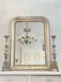Large antique Silver-gilt Louis Philippe mirror