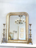 Large antique Silver-gilt Louis Philippe mirror