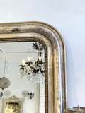 Large antique Silver-gilt Louis Philippe mirror