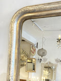 Large antique Silver-gilt Louis Philippe mirror