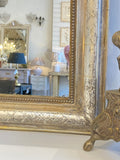 Large antique Silver-gilt Louis Philippe mirror