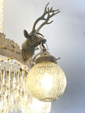 Antique stag head chandelier