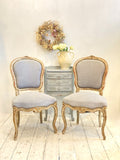 Pair of antique Louis XV style chairs