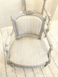 Pair of antique Louis XVI style fauteuil