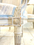 Pair of antique Louis XVI style fauteuil