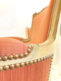 Pair of vintage Louis XVI bergere chairs