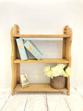 Victorian pine wall shelf