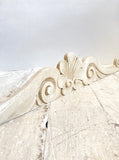 Painted carved pediment