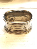 Vintage silver plate napkin ring A