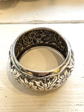 Antique silver plate napking ring B
