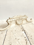 Small painted carved pediment