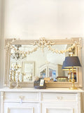 Large antique landscape mirror