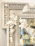 Large antique landscape mirror