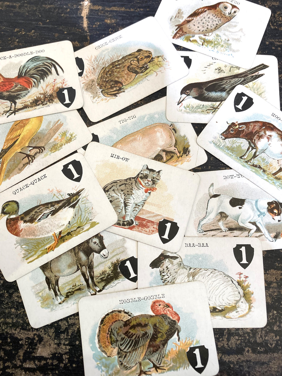 Antique De La Rue 'Animal Grab' cards game – Belle Epoque