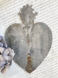 Antique French memorial heart