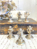 Set of 6 muscial putti placecard holders