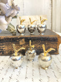 Vintage French apple placecard holders