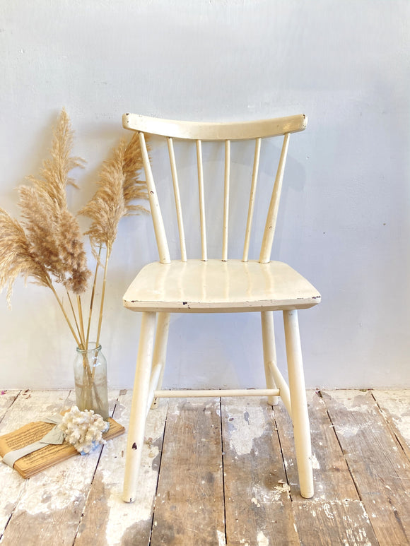 Vintage farmhouse kitchen chair with original paint