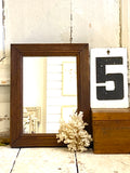 1940's oak framed mirror