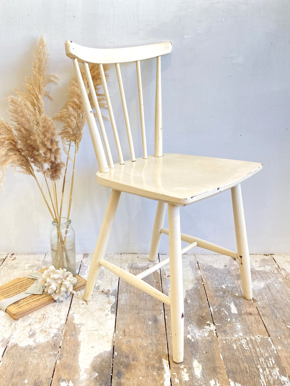 Pair of antique French oak chairs