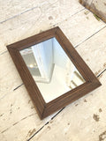 1940's oak framed mirror