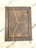 1940's oak framed mirror