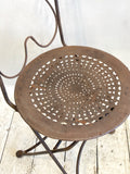 Set of 4 vintage French folding garden chairs