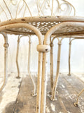 4 antique French garden chairs